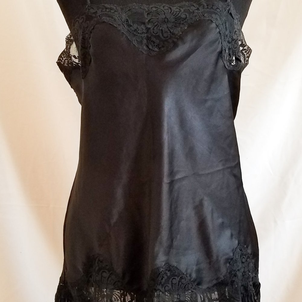 Vintage Style Lace-Trimmed Slip